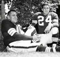 Lou Groza and Warren Lahr, Cleveland Browns